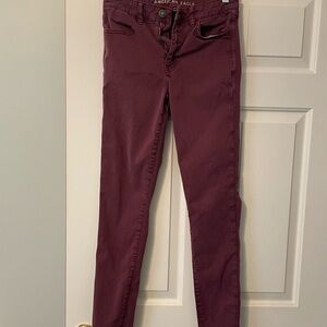 American Eagle Outfitters Burgundy Pants